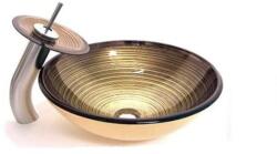 VELDMAN Manveld Arany üveg Mosdó + Csaptelep