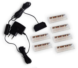Prince Rejtett LED világítás nappali bútorokhoz 6 led + 2 négyzet alakú KÉK C90