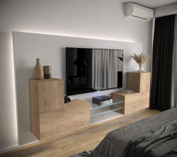 Prince Concept 96 nappali bútor szett sonoma tölgy (226 cm)