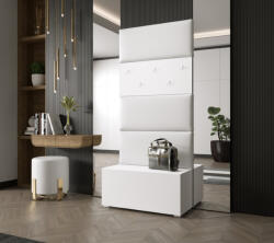 Prince smart 76 előszoba gardróbszekrény matt fehér