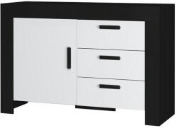Mylife lano milánó fehér-fekete komód 120