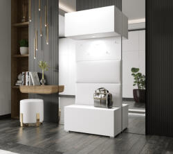 Prince smart 77 előszoba gardróbszekrény matt fehér