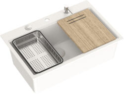 Quadron BENEDICT egykamrás mosogató tartozékokkal GraniteQ HardRock