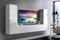 Prince Concept 57 nappali bútor szett magasfényű fehér (273cm)