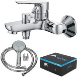 SOTBE INARI falra szerelhető kádtöltő csaptelep + zuhanyszett