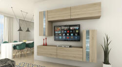 Prince Symetric concept 30 nappali bútor szett tölgy matt (219cm)