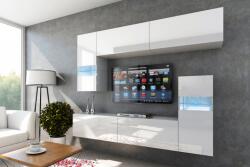 Prince Verde Concept 31 Nappali Bútor Szett Magasfényű Fehér (219cm)