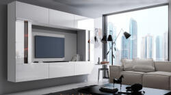 Prince Concept 28 nappali bútor szett magasfényű fehér (273cm)