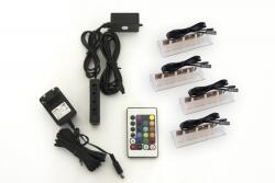 Prince Rejtett LED világítás nappali bútorokhoz 4 led + 1 négyzet alakú RGB