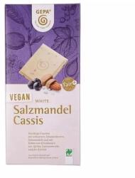 GEPA Ciocolata Alba Bio Vegan cu Migdale Sarate si Coacaze, 100 g, Gepa