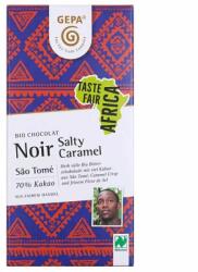 GEPA Ciocolata Neagra Bio si Fairtrade cu Caramel Sarat, 80 g, Gepa