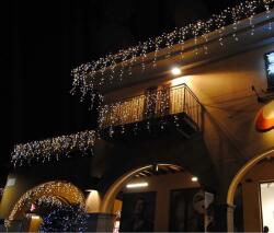 ProGarden 360 LED-es Prémium Jégcsap Fényfüzér, Hálózati Adapteres, Időzíthető, 8 Féle Fényjátékkal, meleg Fehér, 12 Méter, IP44