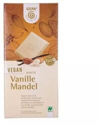 GEPA Ciocolata Alba Bio Vegan cu Vanilie si Migdale, 100 g, Gepa