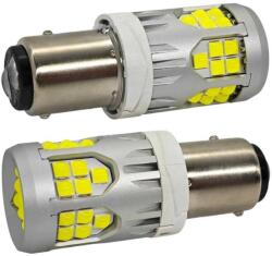 motoLEDy 2 Db P21/5W LED Izzó BAY15D 10-50V Hibátlan 3000lm Fehér