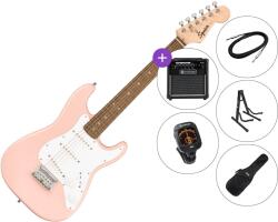 Squier Mini Stratocaster IL SET 2 Shell Pink Elektromos gitár