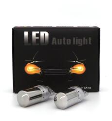motoLEDy 2 Db LED Izzó 7440, W21W 12-24V Narancssárga 100% Canbus