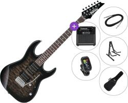 Ibanez GRX70QA-TKS SET 2 Transparent Black Burst Elektromos gitár
