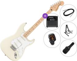 Squier Affinity Series Stratocaster MN WPG SET 2 Olympic White Elektromos gitár