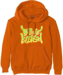 Billie Eilish Airbrush Flames Blohsh (Back Print) Orange M Pulóver (BILLIEHD10MO02)