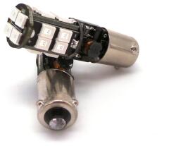 motoLEDy 2 Db H21W Piros LED BAY9S 12-18V CANBUS 650lm Erős Izzó