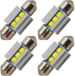 motoLEDy 4 Db Izzó 31mm C3W LED SV8.5 12-24V CANBUS 320lm 320lm Erős Fehér Fény