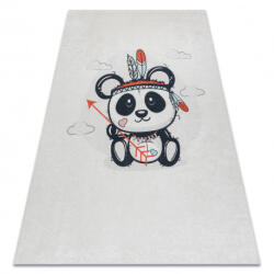 My carpet company My Carpet Company Bambino 1129 Mosható Panda Gyerekeknek Csúszásgátló Krém 140x190 cm Szőnyeg
