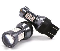 motoLEDy 2db W21/5W LED Izzó 7443 12V CANBUS 1400lm Piros