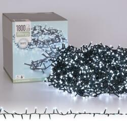 ProGarden 1800 LED-es BOA Fényfüzér, Kültéri-beltéri Hálózati Adapteres, Időzíthető 6/18 Órás, 8 Féle Fényjátékkal, Hideg Fehér, 36 m, IP44