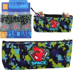 Lean Ceruzatartó Space Dinosaur Pixels Blue Green 20x8 cm 21995 (21995) (21995)