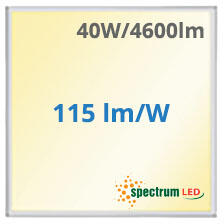 spectrumLED LED panel (595 x 595 mm) 40W - meleg fehér, backlite panel (SLI035065WW_PW)