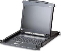 ATEN CL5716M-ATA-2XK06SG rack konzol 43, 2 cm (17") Fekete 1U (Slideaway console 17" LCD) (Slideaway console 17" LCD)