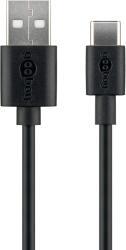 Goobay 38675 USB apa - USB-C apa Adat és töltőkábel (0.1m) (38675) (38675)