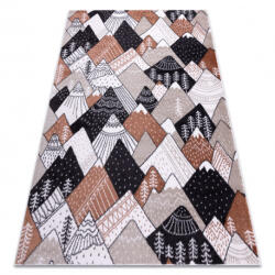 My carpet company My Carpet Company Fun Tops Gyerekeknek, Hegyek, Csúcsok Krém 80x150 cm Szőnyeg