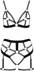 Cottelli Collection Cottelli LINGERIE - Ouvert Set Bra & Thong - Black