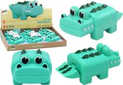 LEAN Toys Felhúzható Krokodil Fürdőjáték, Zöld 17707 (17707) (17707)
