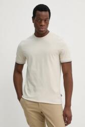 BOSS pamut póló - bézs XL - answear - 38 990 Ft