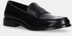 BOSS bőr mokaszin Limber fekete, férfi, 50536162 - fekete Férfi 44