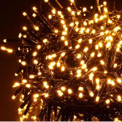 ProGarden 800 LED-es BOA Fényfüzér, Kültéri-beltéri Hálózati Adapteres, Időzíthető 6/18 Órás, 8 Féle Fényjátékkal, Meleg Fehér és Sárga LED-del, 16 m, IP44