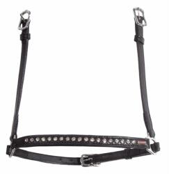 KARLSLUND 4 soros strasszal díszített ló orrszíj Karlslund Kombi fehér|fekete