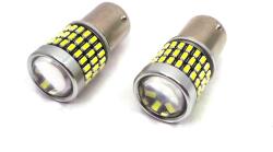 motoLEDy 2 Db LED Izzó BA15S 12-24V CANBUS 2100 Lm Fehér, Lencsével