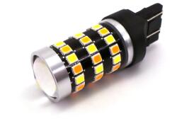 motoLEDy 2 Db LED Izzó 7443, W21/5W 12V CANBUS Fehér-narancs, Kétszínű, Fehér-narancs, Két Színű