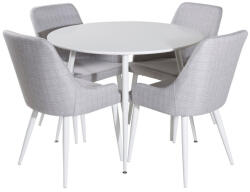  Étkezőgarnitúra Dallas 1533 (Világosszürke + Fehér)