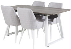  Étkezőgarnitúra Dallas 1978 (Fehér + Világosszürke)