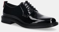 HUGO bőr félcipő Lysander fekete, 50552608 - fekete Férfi 44