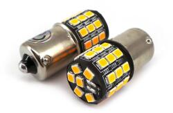 motoLEDy 2 Db LED Izzó BA15S 12V CANBUS Narancssárga Színben
