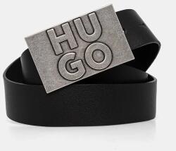 HUGO bőr öv fekete, férfi, 50537037 - fekete 90