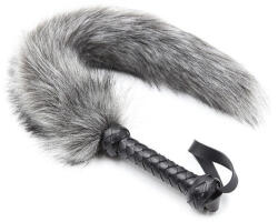 Correct Me Whip for Caress - érzéki korbács, 45 cm szürke