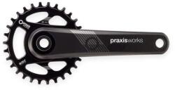 PRAXIS Egypontos pedálkar 170 MM fekete