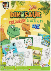 Grafix - Színező- és foglalkoztatókönyv A4 Dino, 64 oldal
