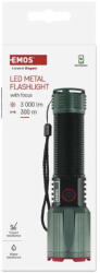 EMOS tölthető fém zseblámpa 3000lm 5000mAh P3122 akkumulátoros lámpa (EMOS-P3122)